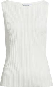 Bernardo Bateau Neck Rib Tank