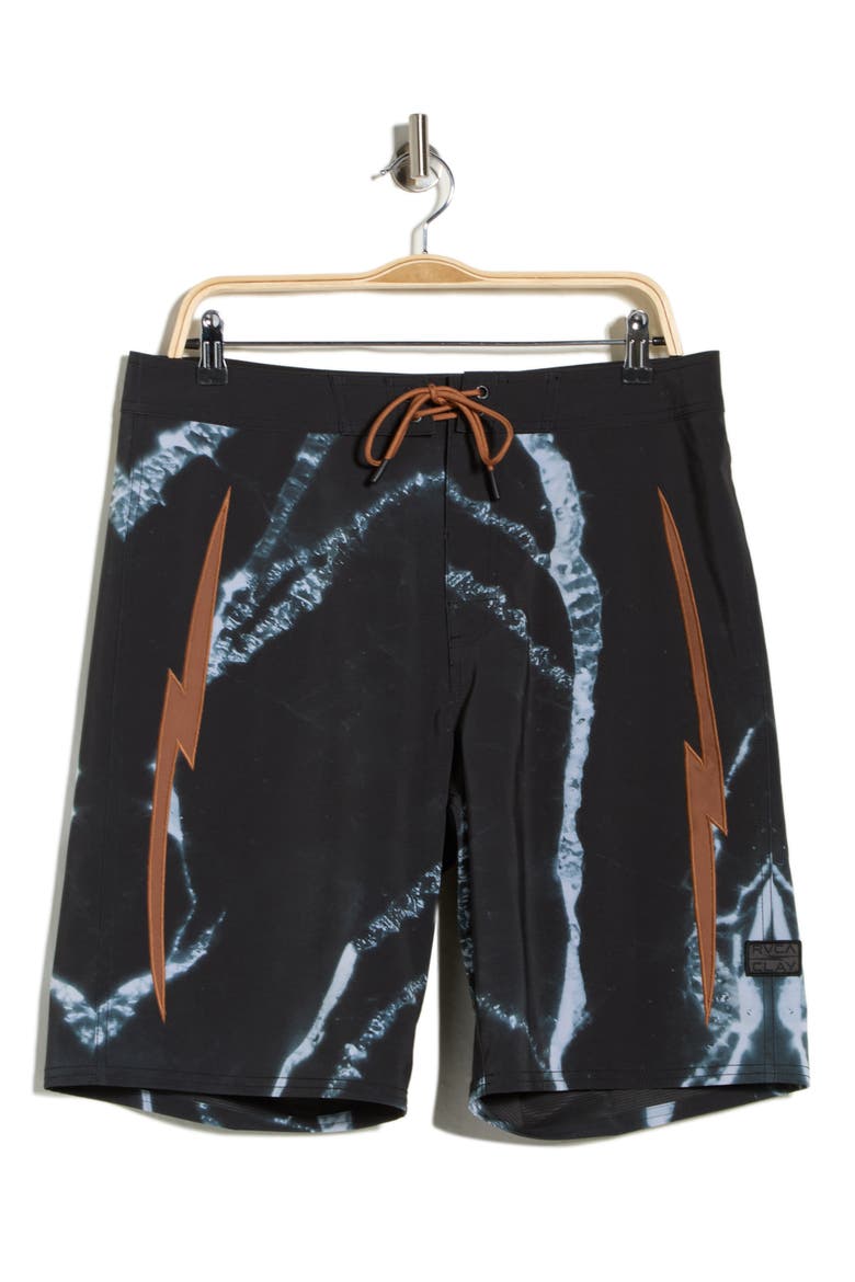 X Clay Swim Trunks, Alternate, color, BLACK RESIN