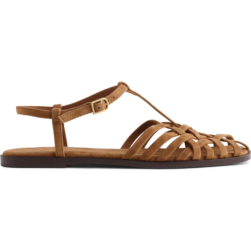 Shop Madewell Milano Fisherman Sandal In Cumin