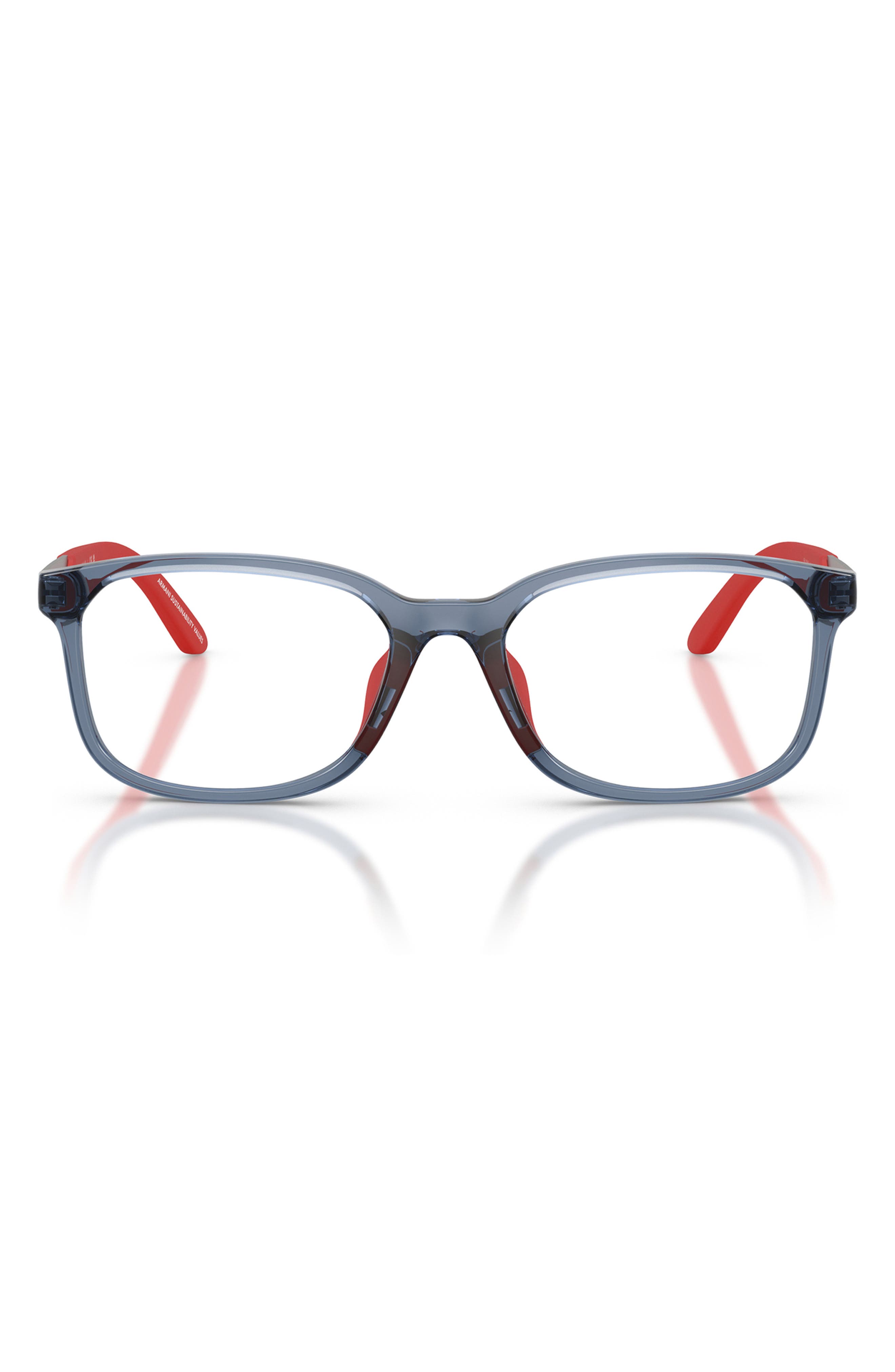 selected TRANSPARENT BLUE / DEMO LENS