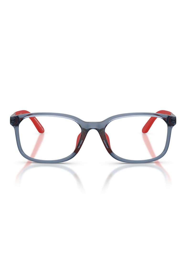 Kids' 47mm Pillow Optical Glasses, Main, color, TRANSPARENT BLUE / DEMO LENS