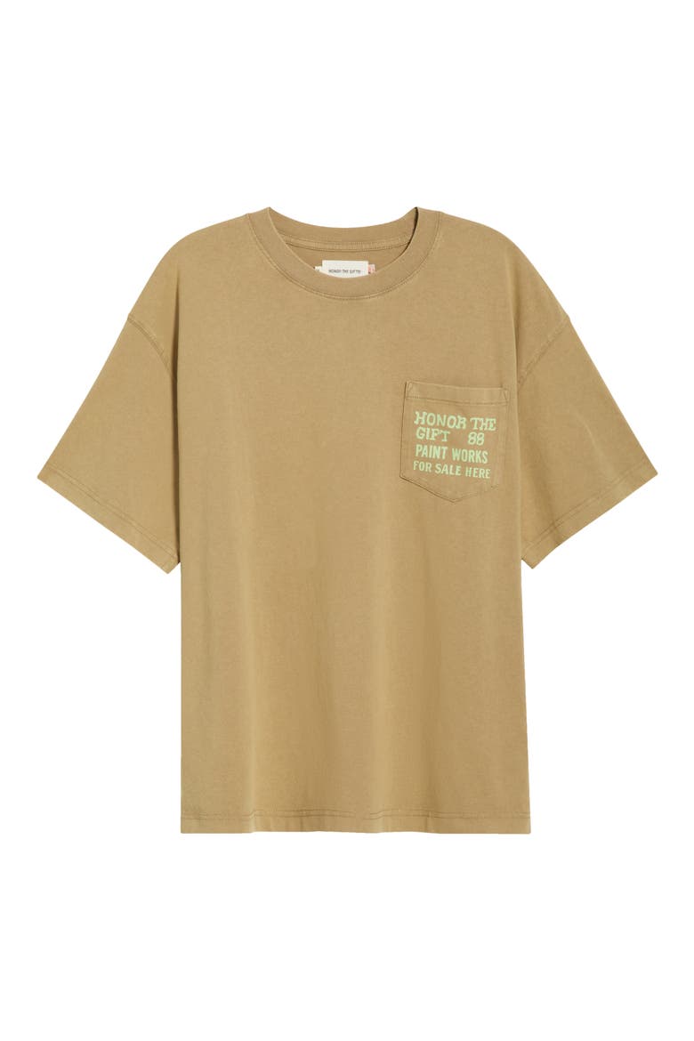 Paint Works Graphic Pocket T-Shirt, Alternate, color, TAUPE