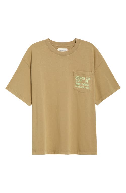 Honor The Gift Paint Works Graphic Pocket T-shirt In Brown