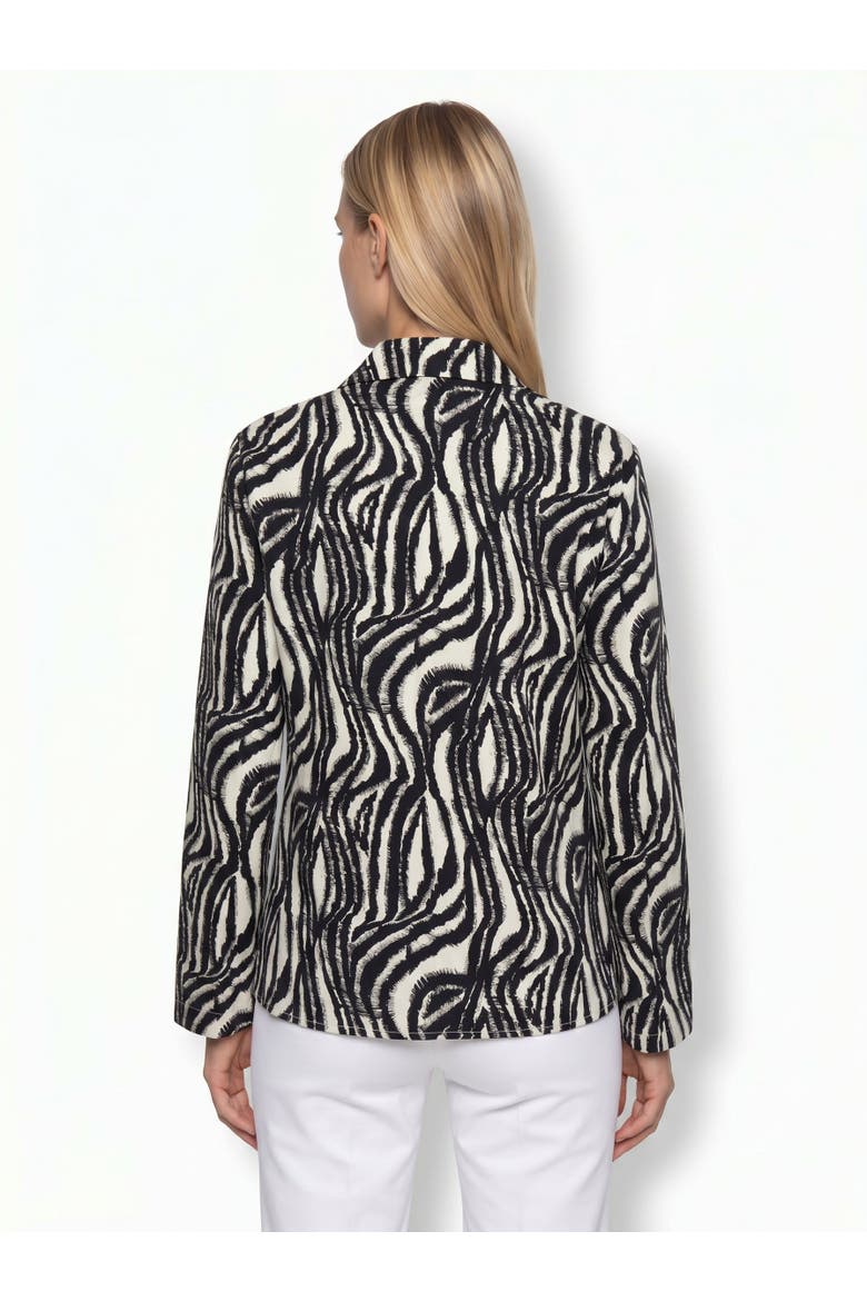 Adelaide Zebra Print Long Sleeve Shirt, Alternate, color, MULTI COLOR