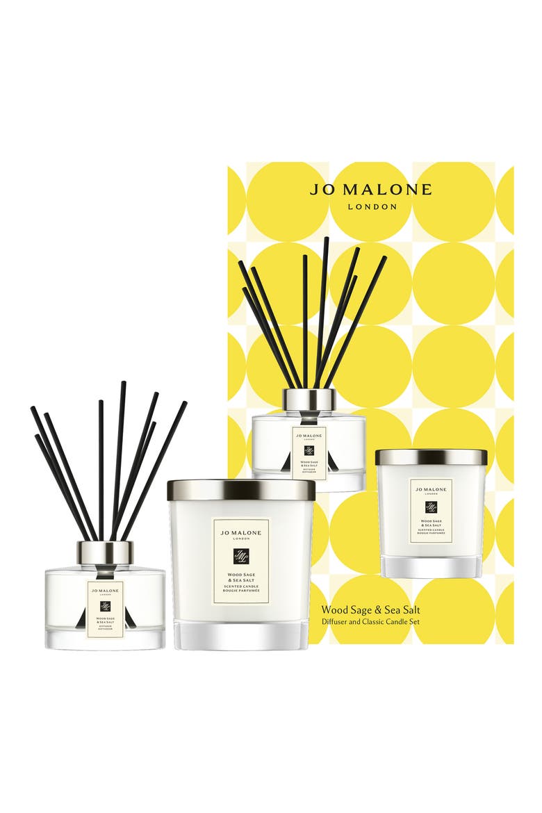 Wood Sage & Sea Salt Diffuser & Candle Set $197 Value, Main, color, NO COLOR