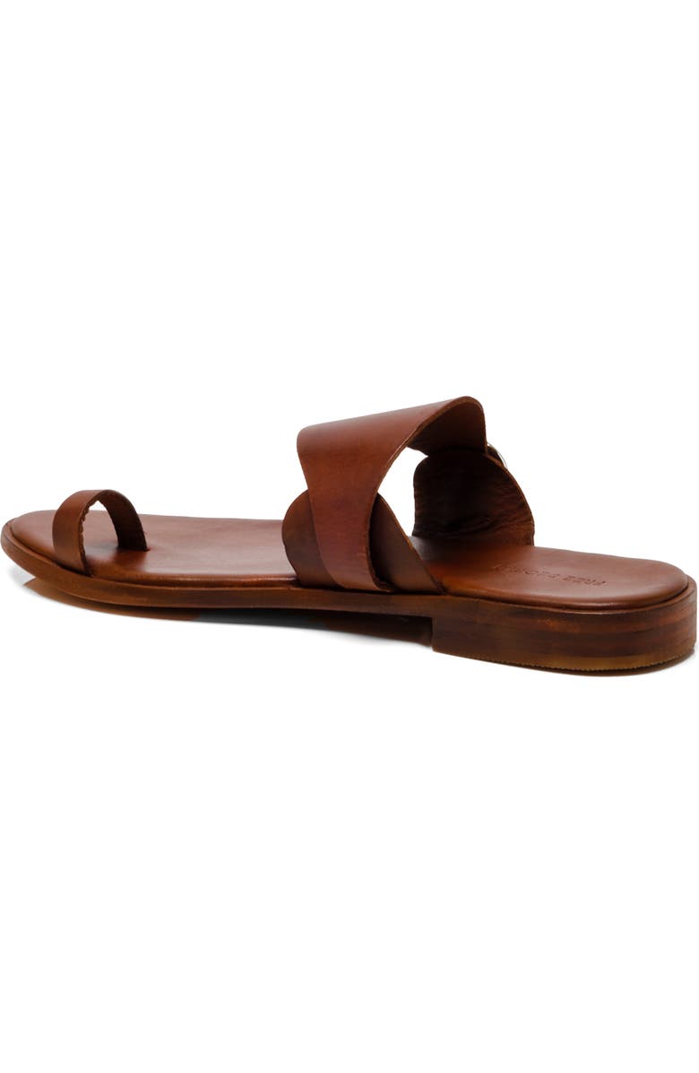 Free People Barcelona Toe Loop Sandal, Alternate, color, Luggage Leather