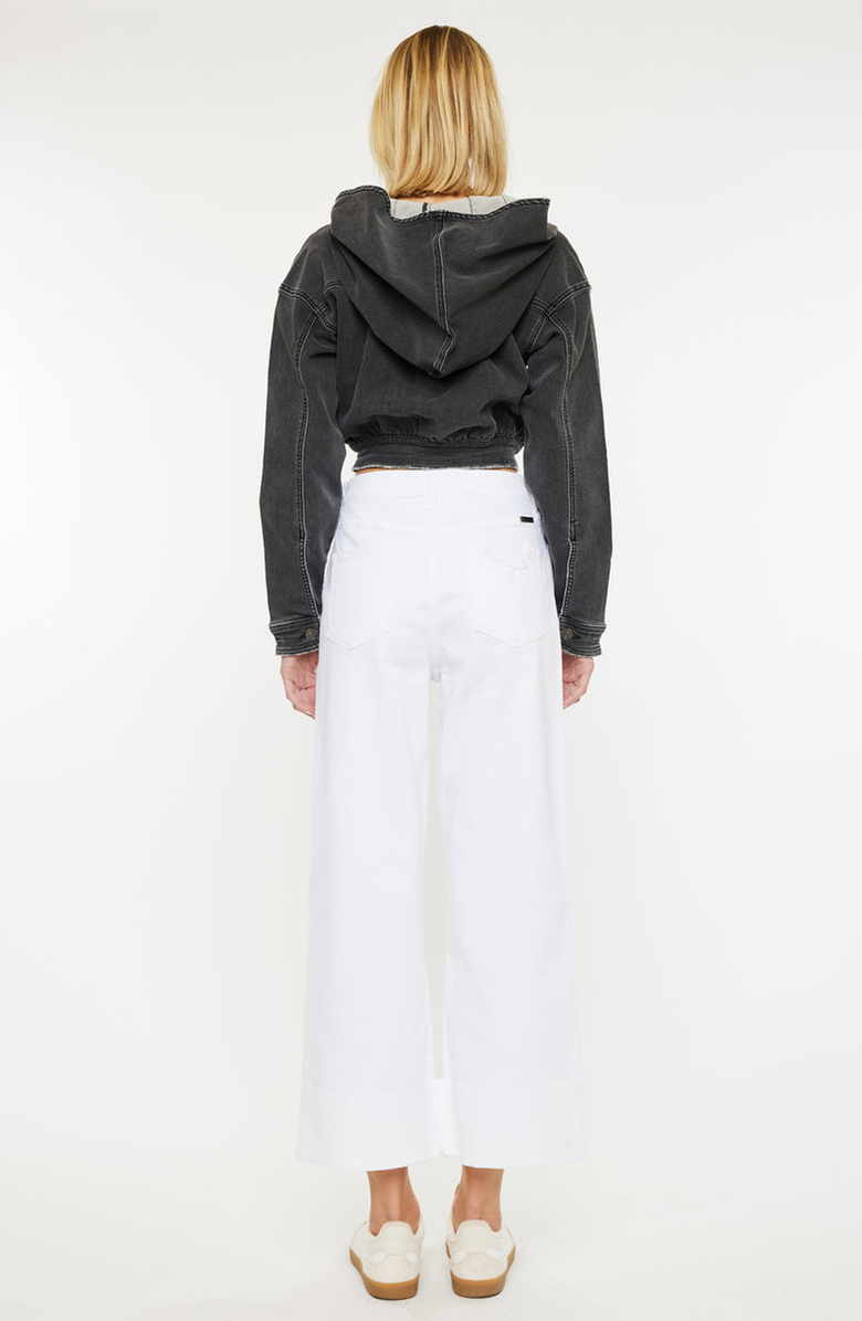 KanCan Andie Cropped Hooded Jacket, Alternate, color, Black Charcoal