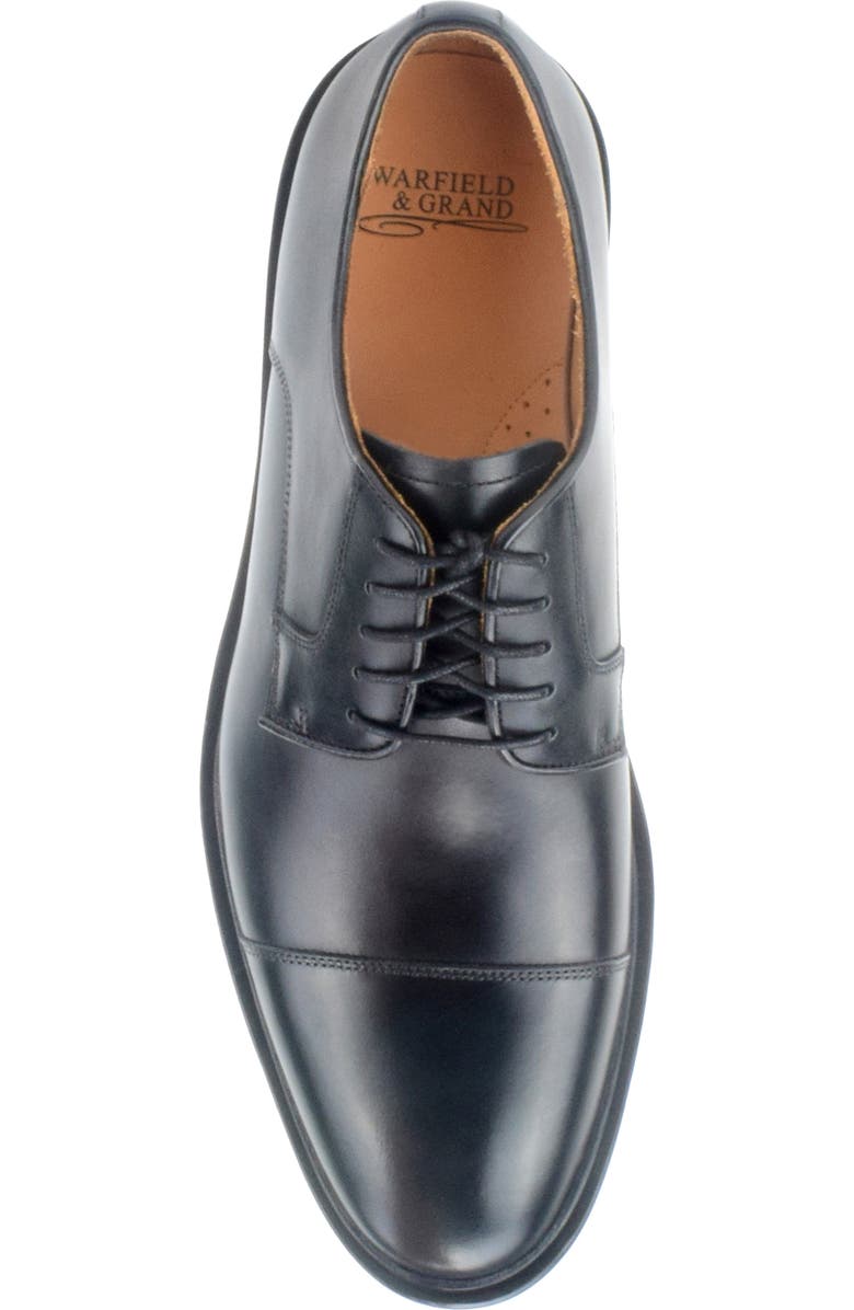 Warfield & Grand Ducasse Cap Toe Derby, Alternate, color, Black