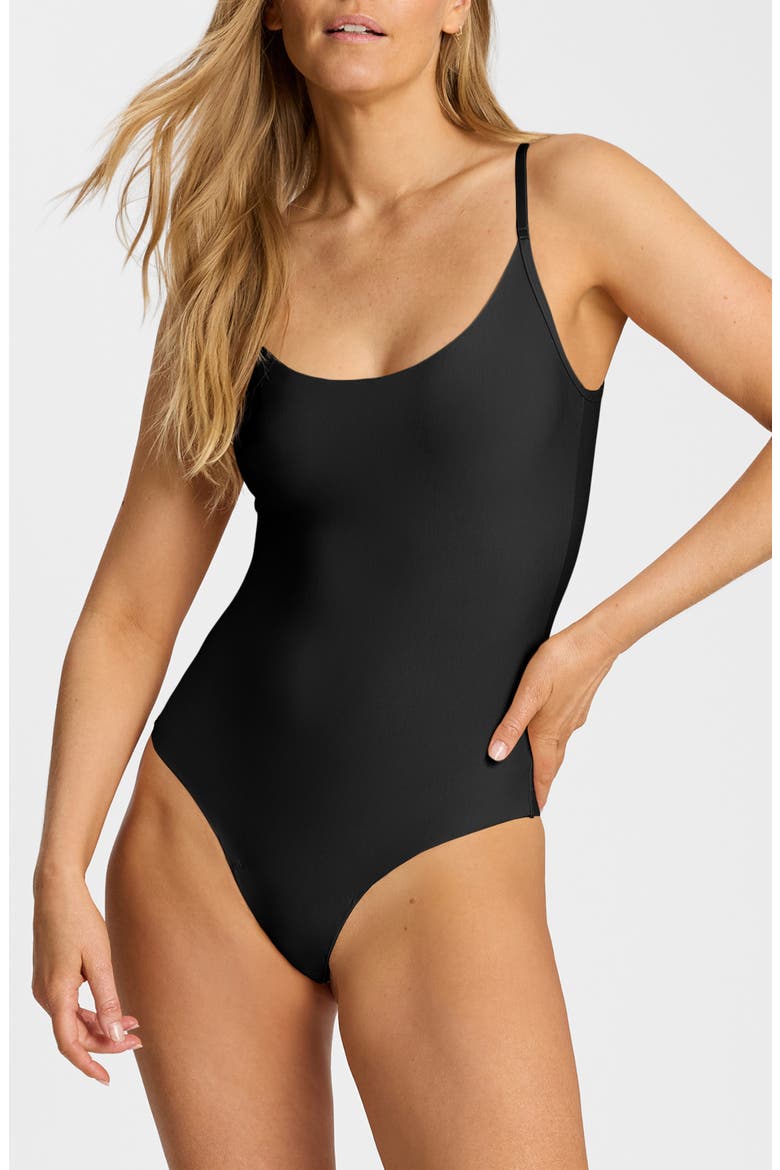 Butter Cami Bodysuit, Main, color, BLACK