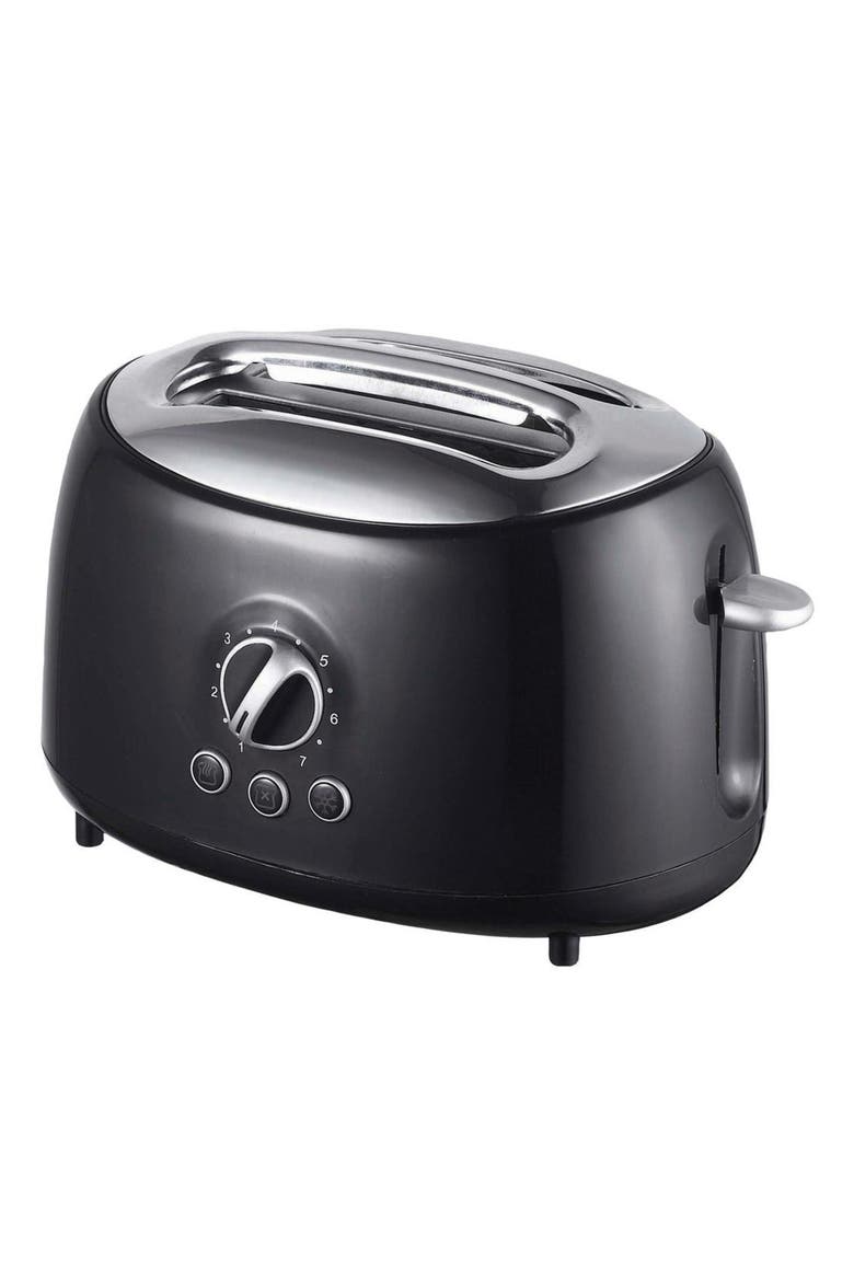 2-Slice Extra Wide Slot Retro Toaster, Alternate, color, Black