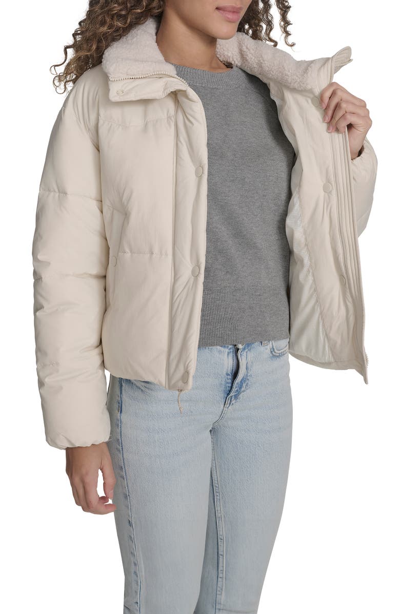 Levi's Western Puffer Jacket, Alternate, color, Almond Milk