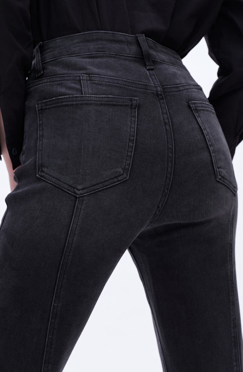 Bayeas High Waist Distressed Bootcut Jeans, Alternate, color, 