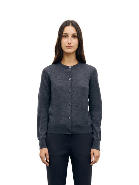 Rene Merino Wool Button Cardigan
