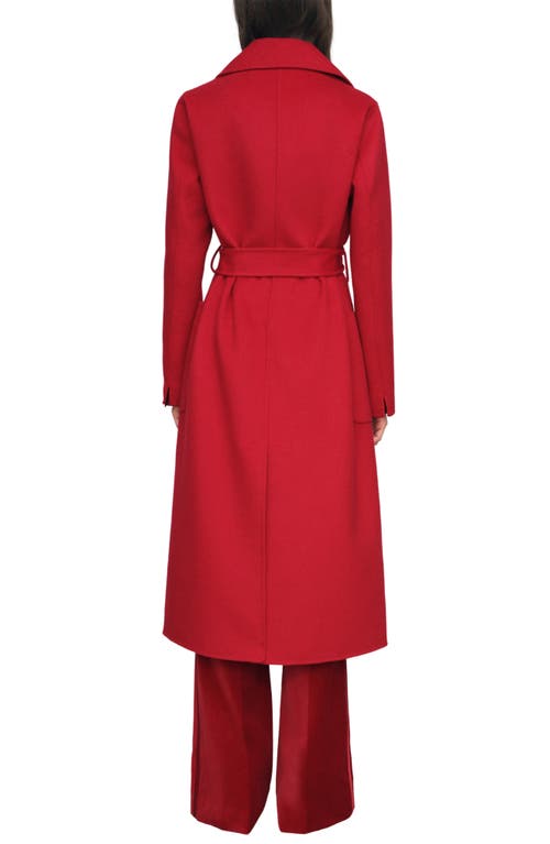 Reiss Lucia Wool Blend Coat In Red