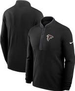 Nike Men's Nike Black Atlanta Falcons Lightweight Victory Dri-FIT Half-Zip Pullover