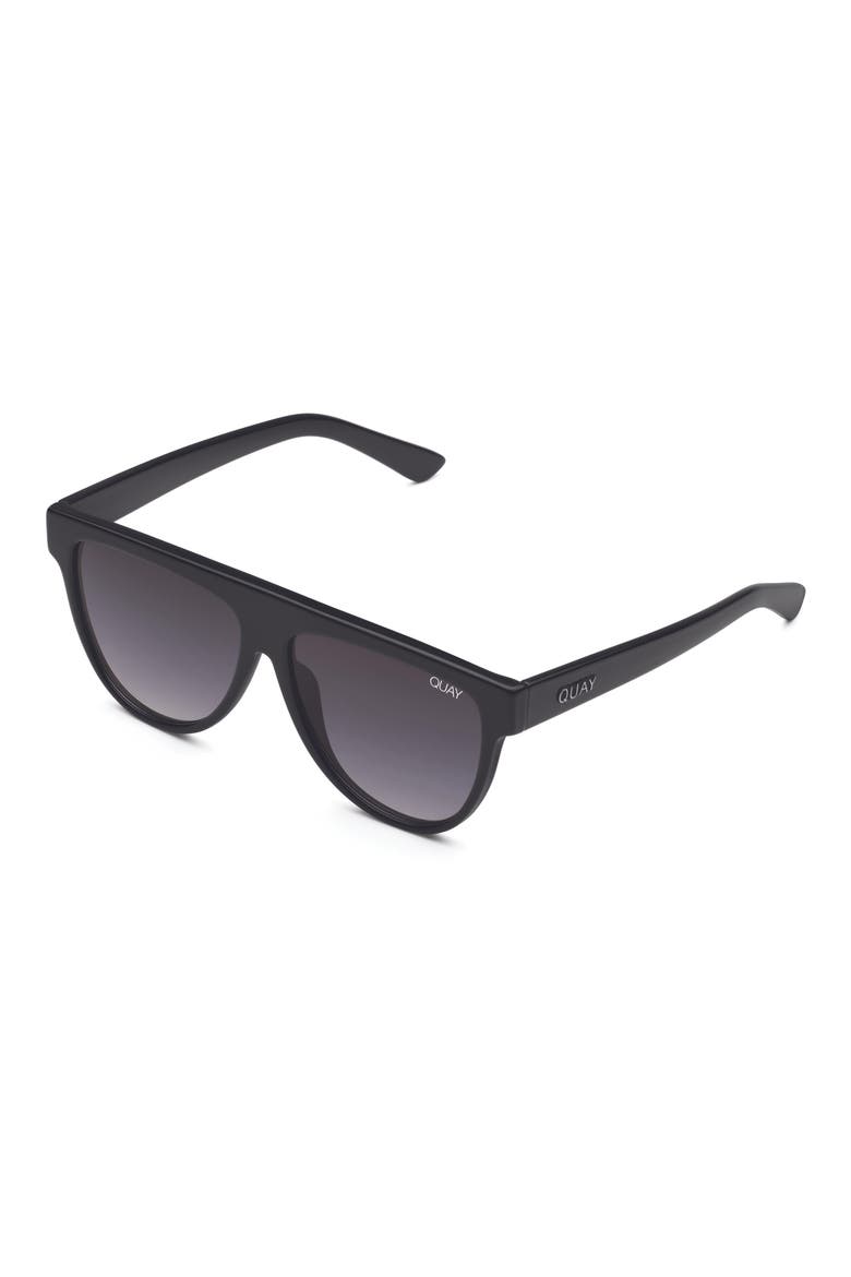 Australia Last Night 57mm Flat Top Sunglasses, Alternate, color, BLACK/ SMOKE