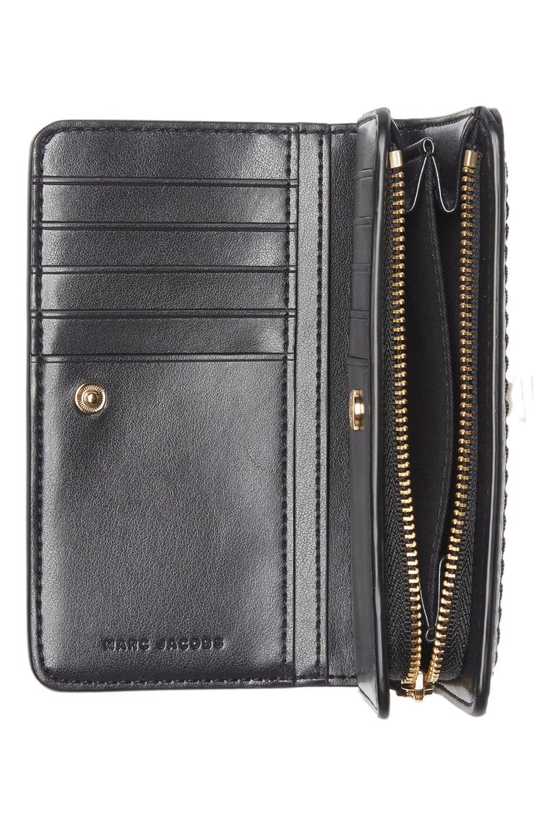 Marc Jacobs Groove SLG Compact Wallet, Alternate, color, Black
