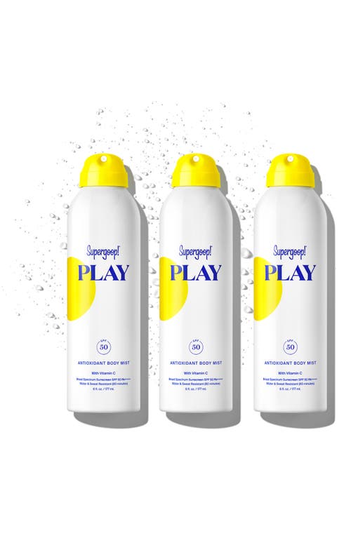 Supergoop !® Spray To Play Spf Trio $72 Value