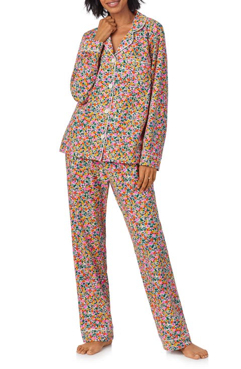 Print Stretch Jersey Pajamas (Regular & Plus)