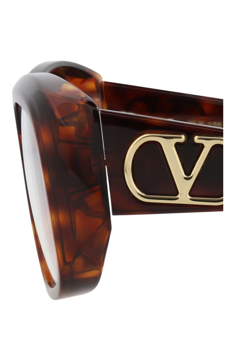 Valentino 55mm Novelty Optical Frames, Alternate, color, Havana Transparent
