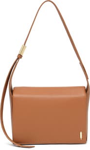 Thacker Jennie Flap Pebbled Leather Crossbody Bag