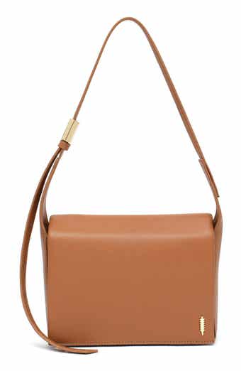 Thacker Jennie Flap Pebbled Leather Crossbody Bag