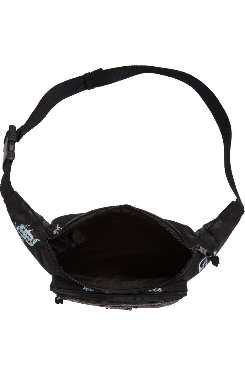 Balenciaga Explorer Graffiti Logo Canvas Belt Bag, Alternate, color,