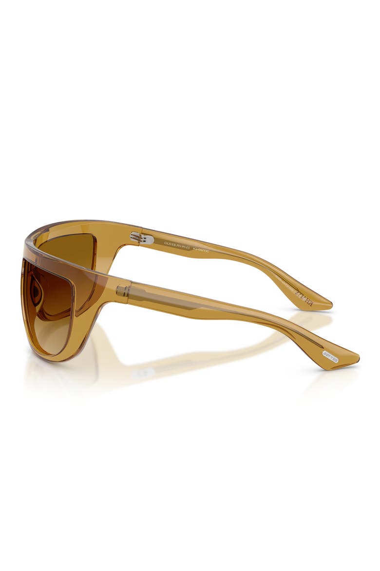 65mm Khaite Irregular Sunglasses, Alternate, color, DARK HONEY / AMARETTO GRADIENT