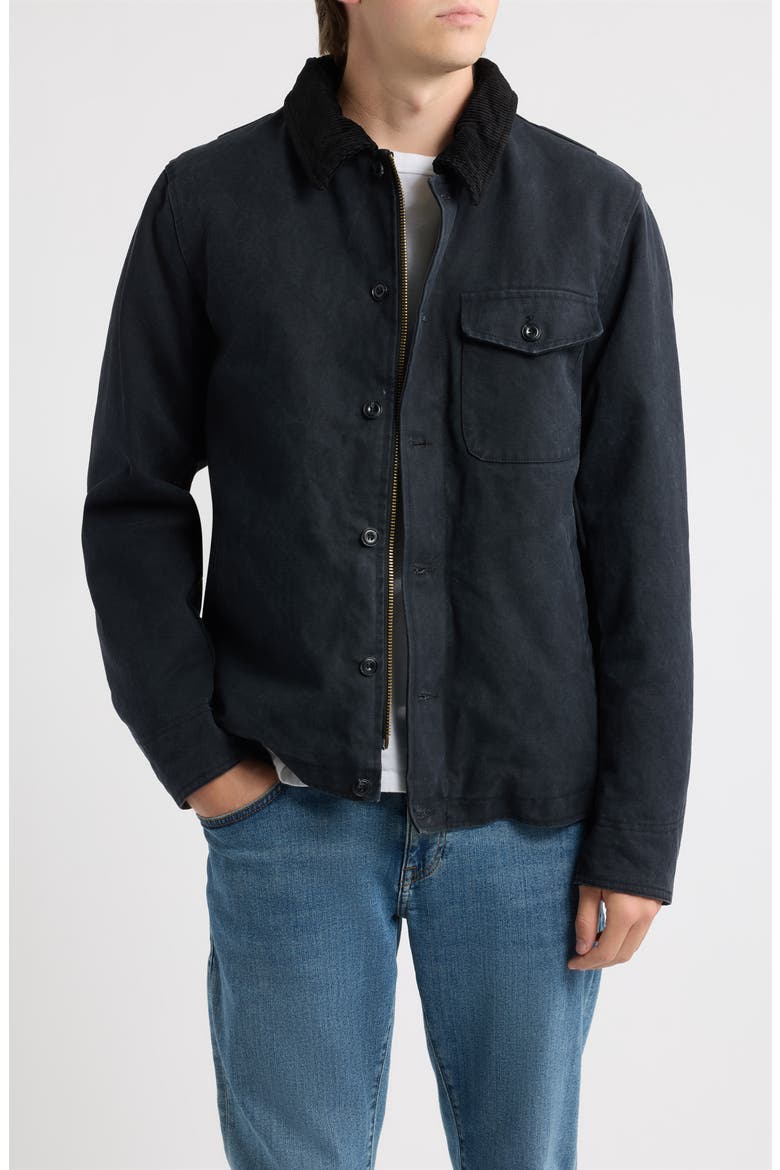 Cotton Canvas Deck Jacket, Main, color, BLACK