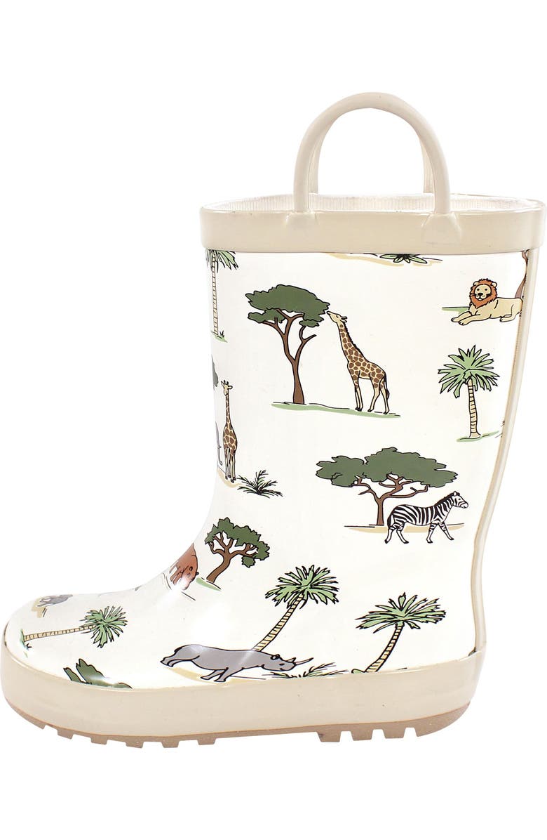 Hudson Baby Kids and Todders Rain Boots, Main, color, Going On Safari