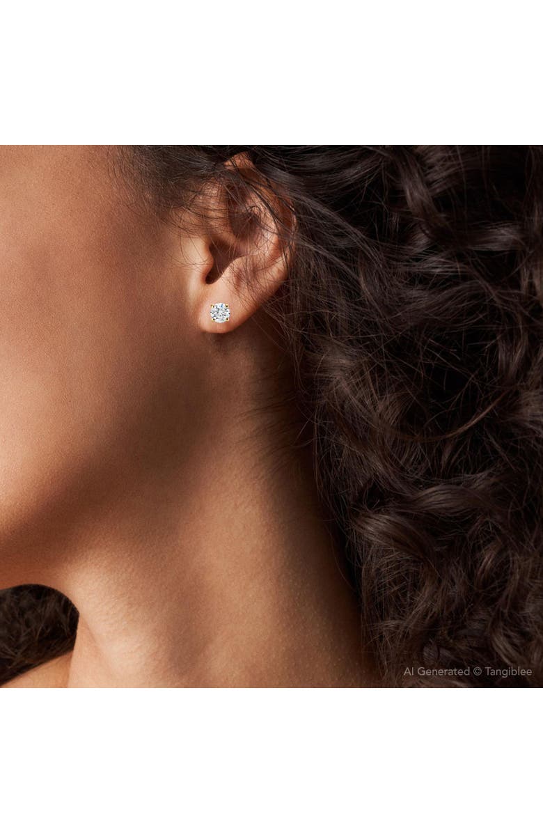 Bliss Diamond Certified 2Ct TW Diamond Studs Screw Back 14k Gold Lab Grown, Alternate, color, 14K Yellow Gold