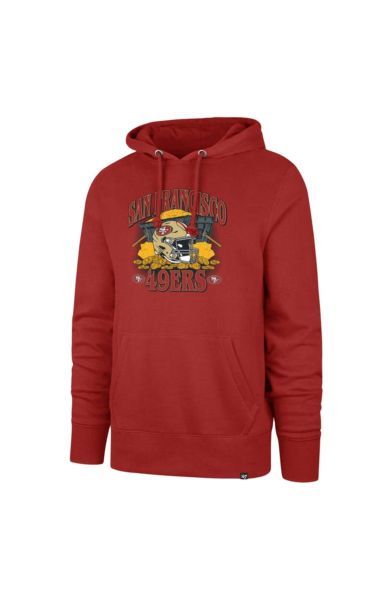 '47 Men's '47 Scarlet San Francisco 49ers Regional Headline Hoodie, Alternate, color, Scarlet