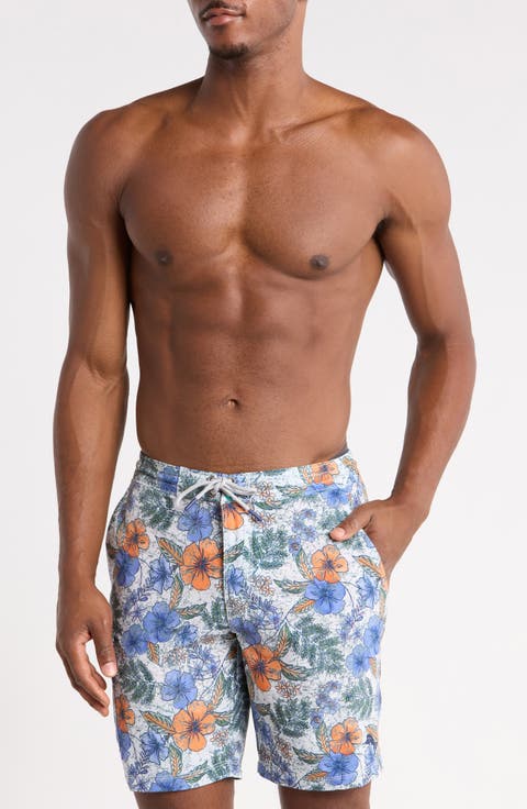 Baja Al Fresco Blooms Swim Trunks