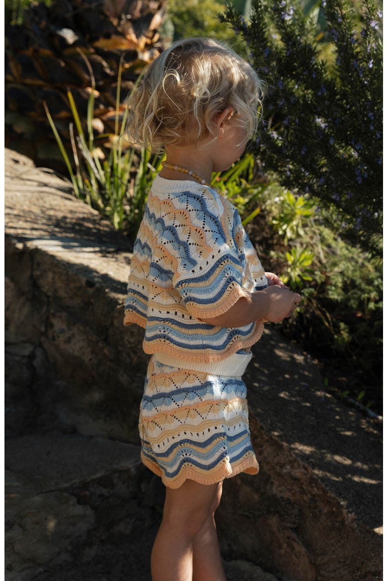 Kids' Sunnie Knit Top & Shorts Set, Alternate, color, DAYDREAMER