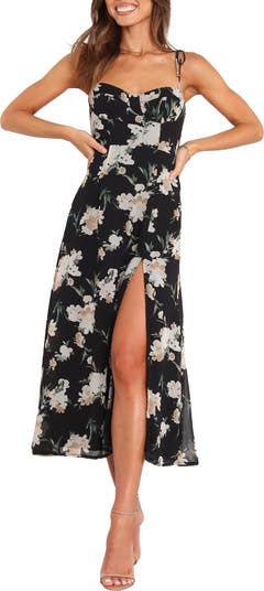 Meg Floral Print Bustier Dress