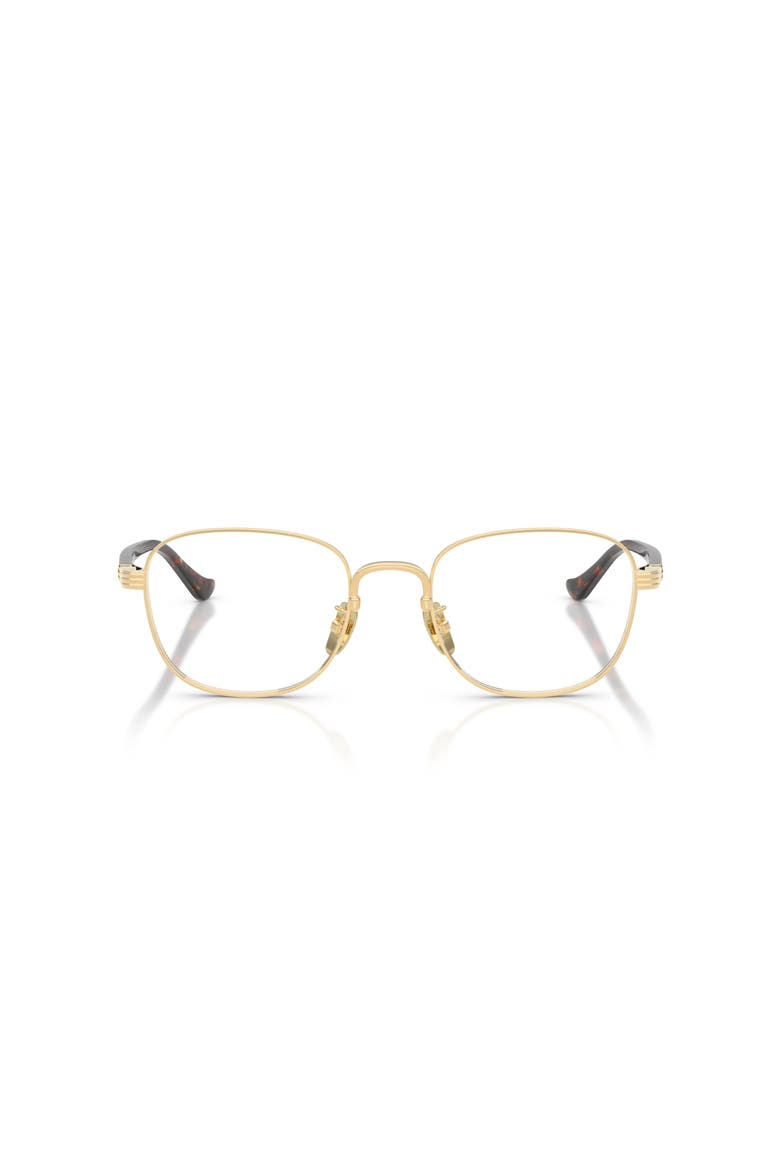 54mm Rectangle optical glasses, Alternate, color, Gold