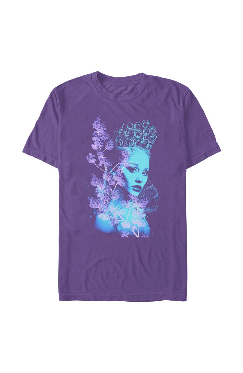 Wicked: For Good Men's Wicked For Good Glinda Double Exposure Portrait Graphic T-Shirt, Main, color, Purple