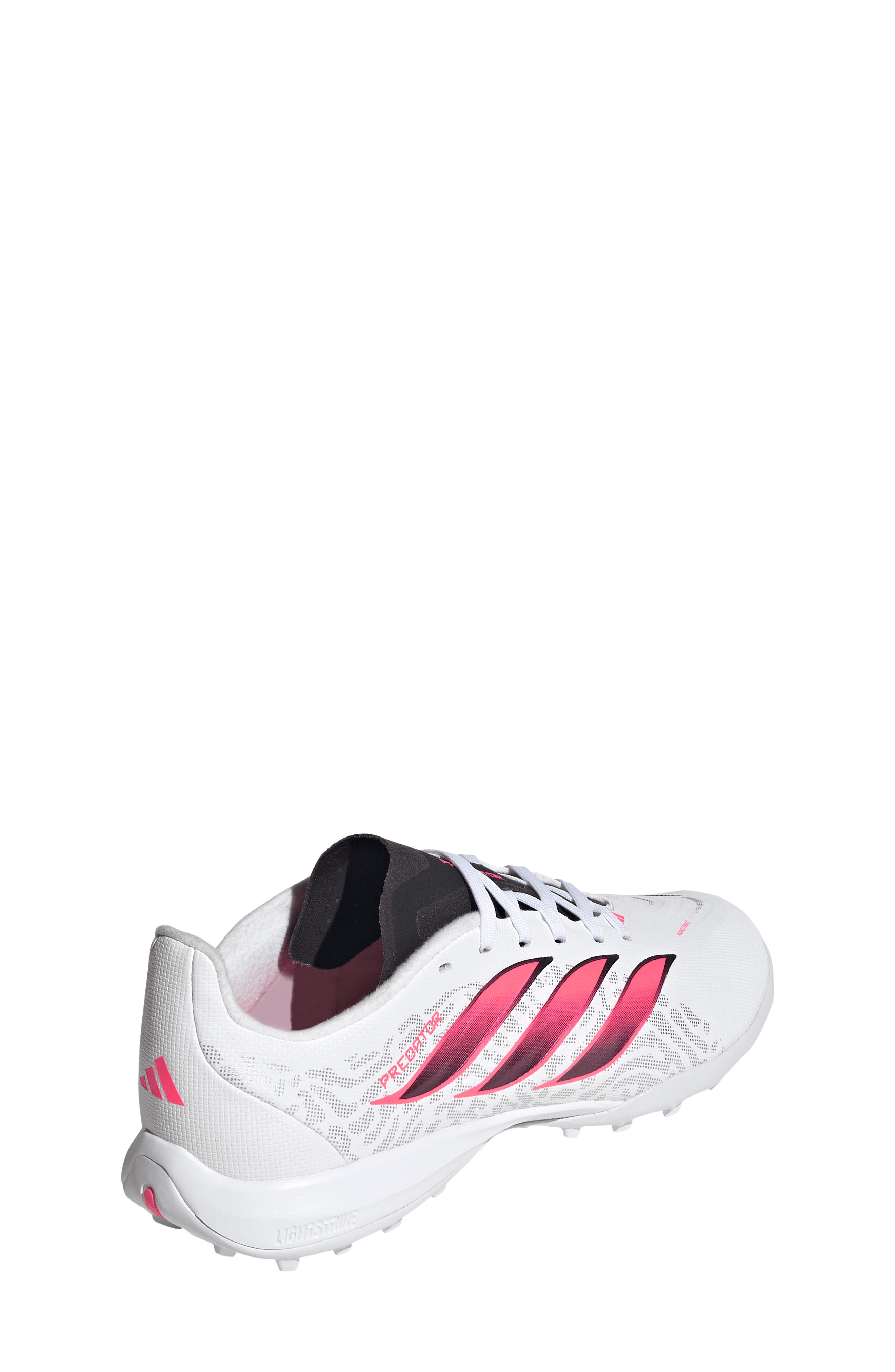 Kids' Predator League TF J Soccer Shoe, Alternate, color, WHITE/ TURBO/ BLACK