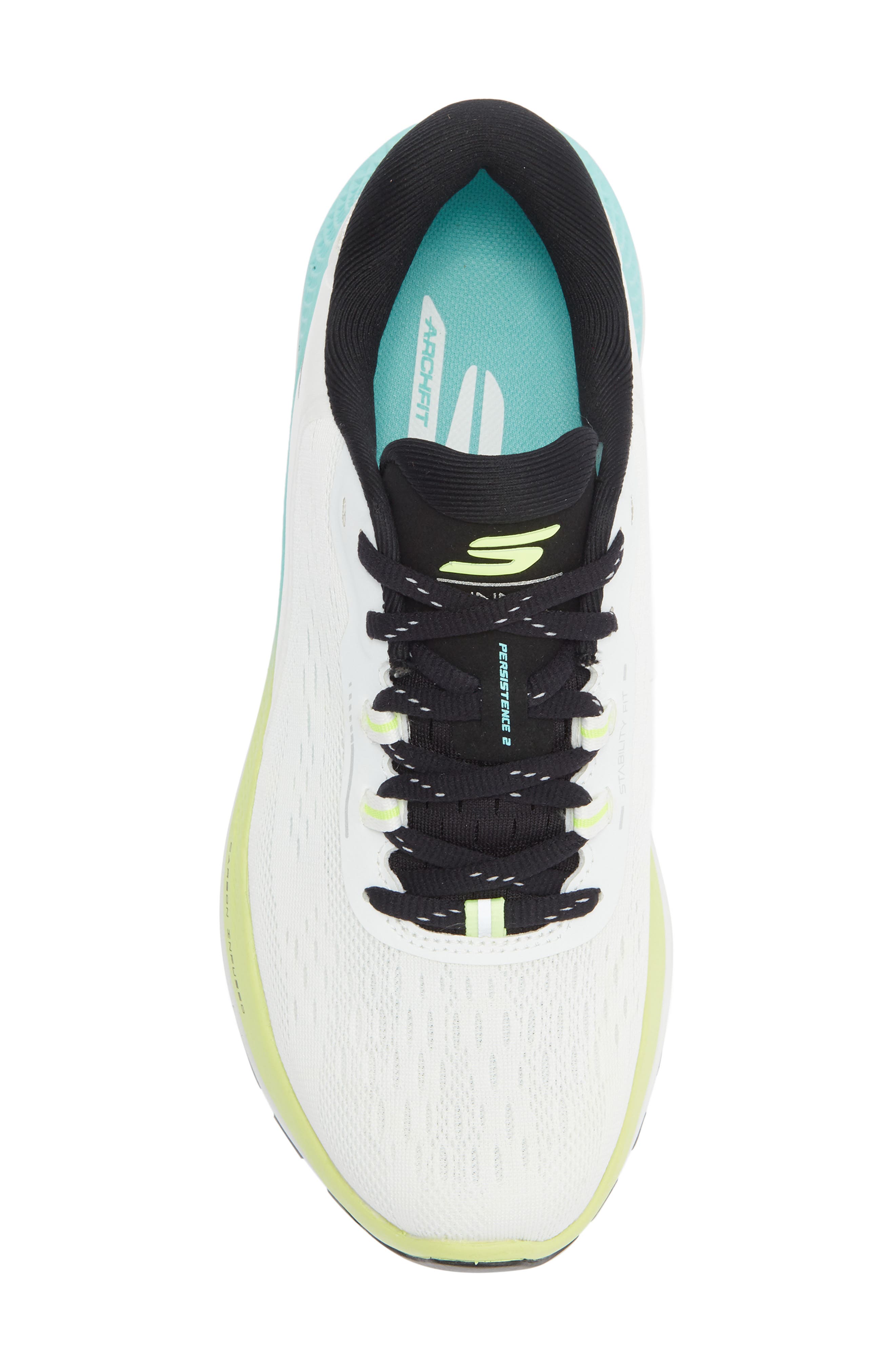Go Run Persistence Running Shoe, Alternate, color, WHITE/ BLACK MULTI