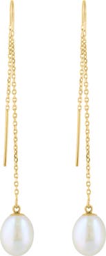 EFFY Freshwater Pearl Threader Drop Earrings