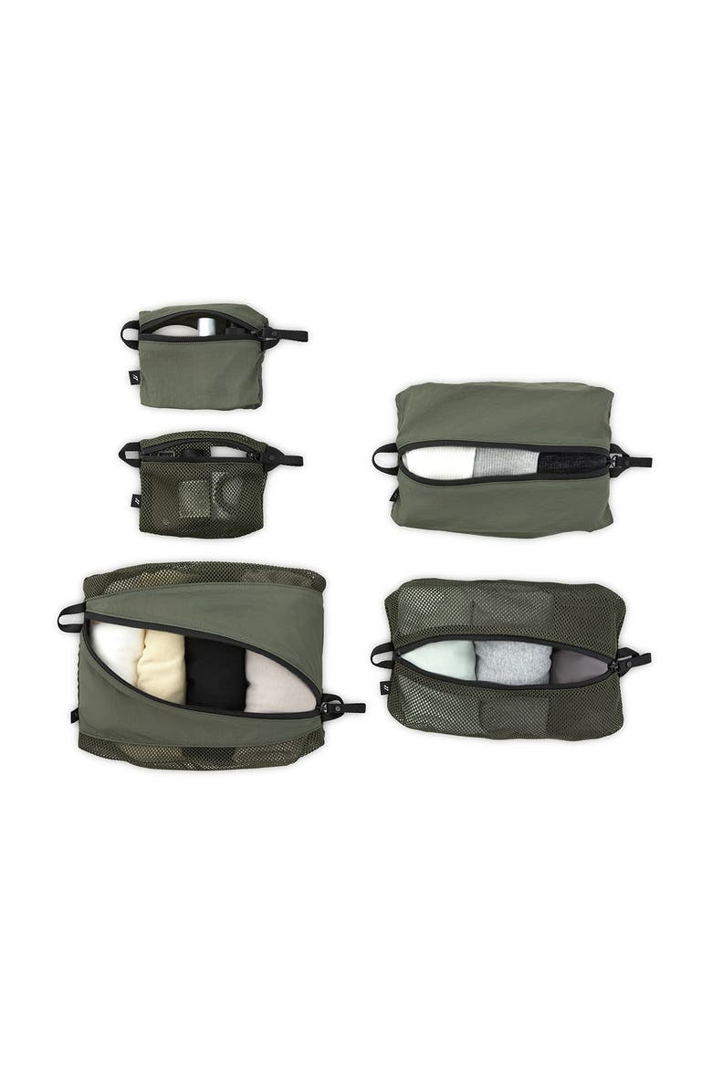 ORDO Everyday 5-Piece Travel Packing Cube Organizer Set, Main, color, Moss