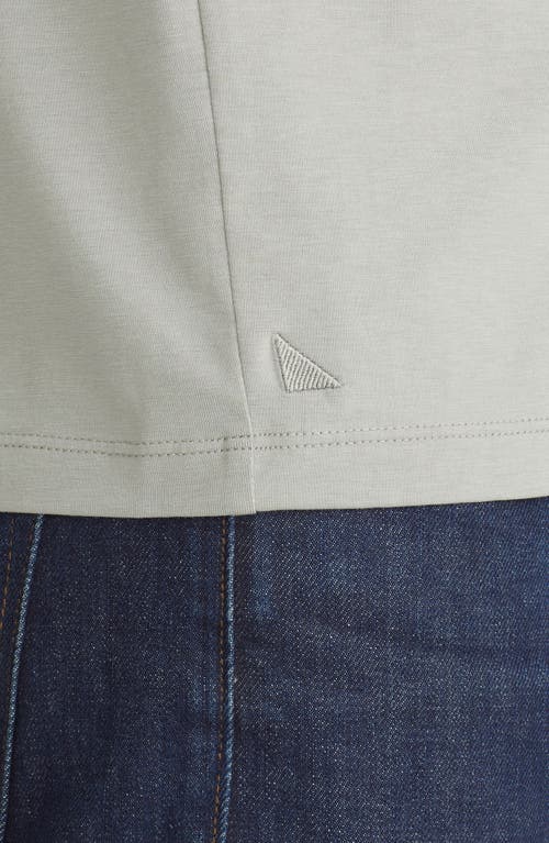Untuckit Ecosoft Short Sleeve Henley In Light Green
