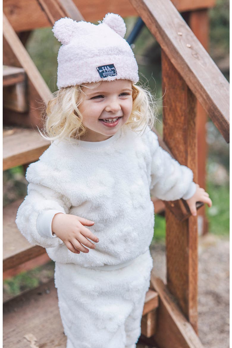 Yummy Plush Sweatshirt & Joggers Set, Alternate, color, IVORY