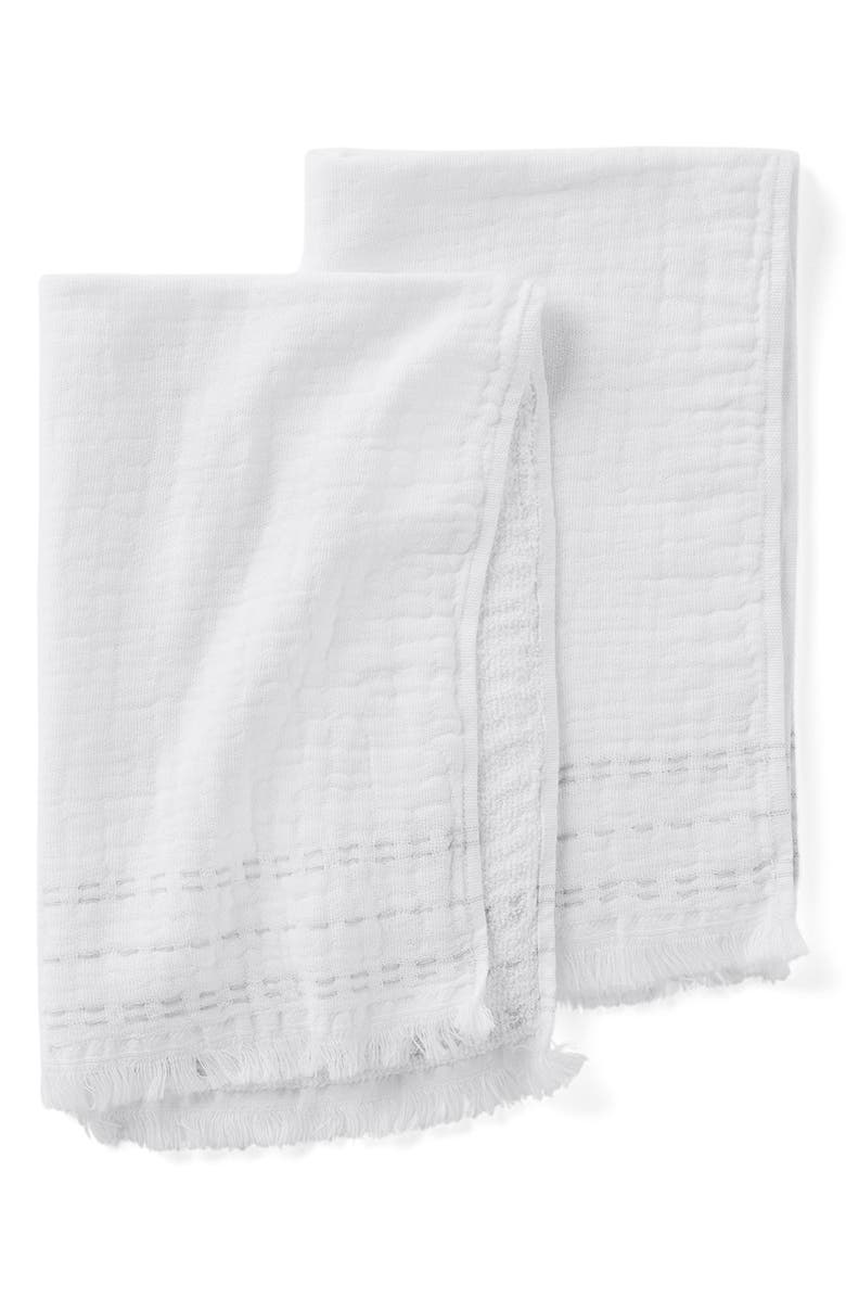 Coyuchi Alder 2-Pack Organic Cotton Hand Towels, Main, color, 