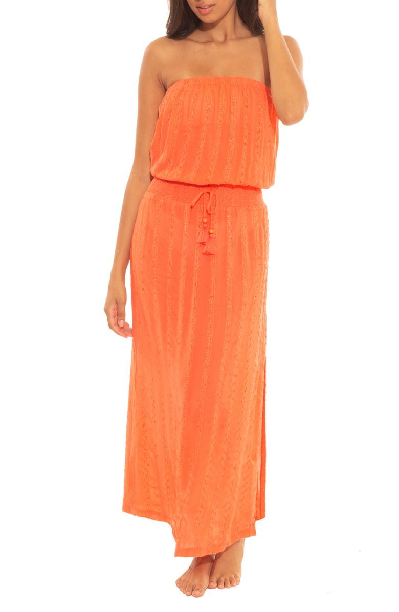 Soluna Goa Smocked Cover-Up Dress, Main, color, 