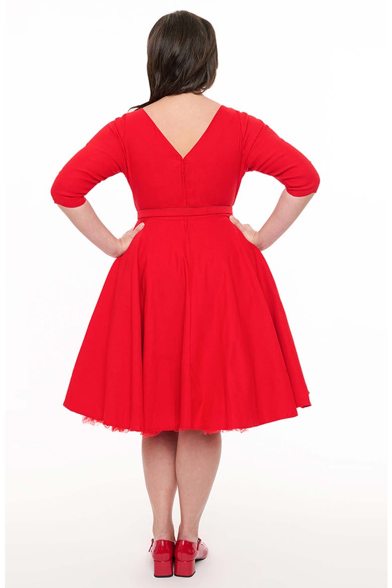 Plus Size Devon Swing Dress, Alternate, color, Red