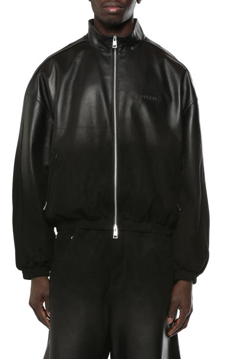 Leather Track Jacket