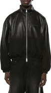 PURPLE BRAND Leather Track Jacket