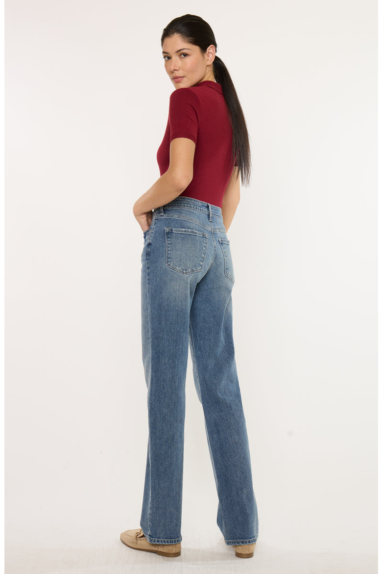Ophelia High Rise True Straight Leg Jeans, Alternate, color, Medium Wash
