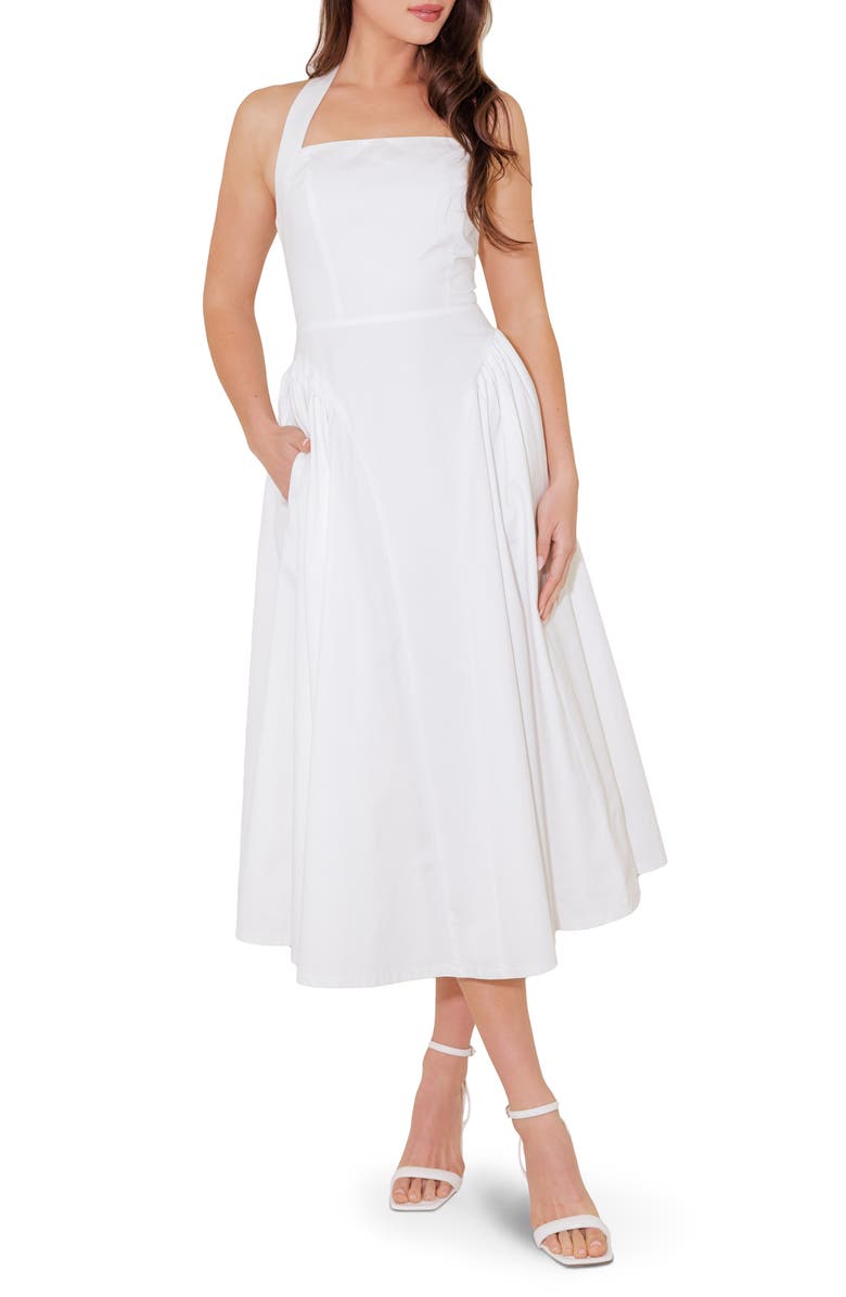 FREEMARKET Cotton Midi Sundress, Main, color, 